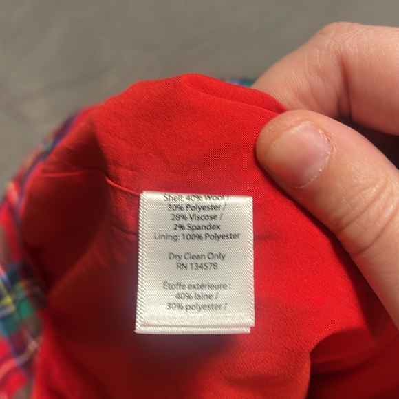 Vineyard Vines Red Plaid Ankle Pants - Picture 9 of 10